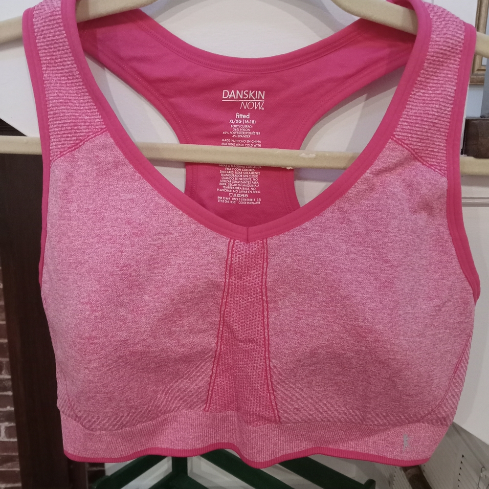 Danskin Now Pink Racerback Sports Bra
